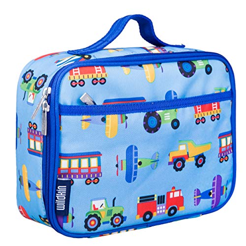Product Cover Wildkin Blue Olive Kids, Planes, and Trucks Lunch Box, Trains, Planes & Trucks