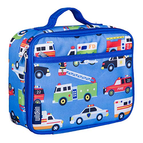 Product Cover Wildkin Lunch Box, Insulated, Moisture Resistant, and Easy to Clean with Helpful Extras for Quick and Simple Organization, Ages 3 plus, Perfect for Kids or On The Go Parents, Olive Kids Design, Heroes