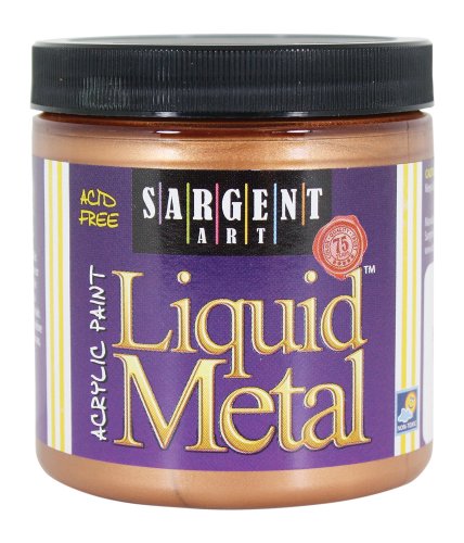 Product Cover Sargent Art 22-1195 8-Ounce Liquid Metal Acrylic Paint, Bronze