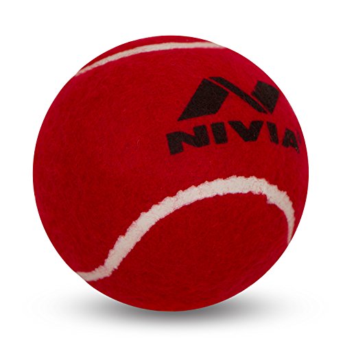 Product Cover Nivia Heavy Tennis Ball Cricket Ball (Pack of 6), Red