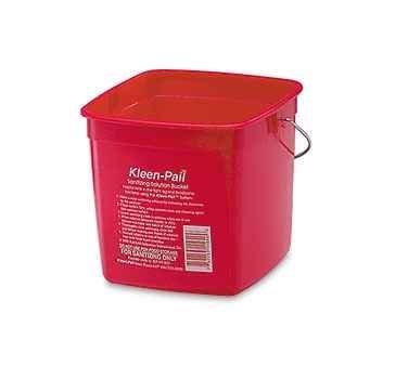 Product Cover San Jamar KP97RD 3-Quart Red Kleen-Pail Container - 1 Bucket