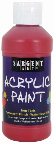 Product Cover Sargent Art 22-2320 8-Ounce Acrylic Paint, Red