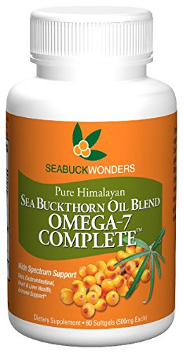 Product Cover Seabuck Wonders Thorn Oil Blend, Omega-7 Complete, 60-Softgels (500 mg Each)
