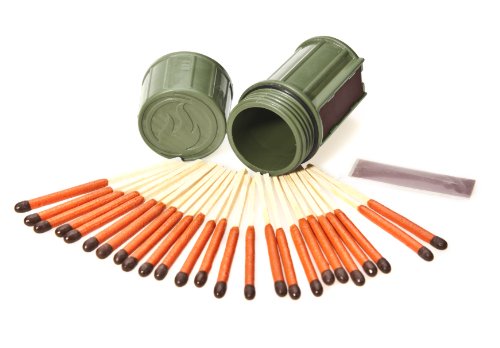 Product Cover UCO Stormproof Match Kit with Waterproof Case, 25 Stormproof Matches and 3 Strikers - Dark Green