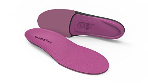 Product Cover Superfeet BERRY Women's Comfort High Arch Support and Forefoot Cushion Orthotic Insoles for Anti-fatigue, Womens, Berry