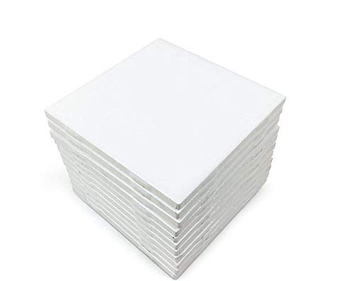 Product Cover Coaster Tile Craft Kit Set of 12 Ceramic White Tiles 4
