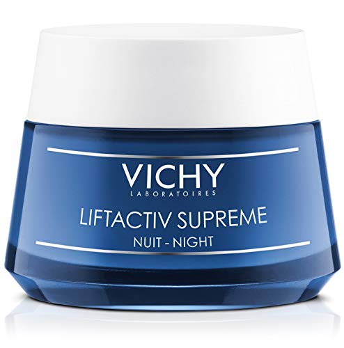 Product Cover Vichy LiftActiv Supreme Night Cream, Anti Aging Face Cream with Vitamin C & Rhamnose to Firm & Brighten, Suitable for Sensitive Skin