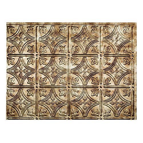 Product Cover Fasade Easy Installation Traditional 1 Bermuda Bronze Backsplash Panel for Kitchen and Bathrooms (18