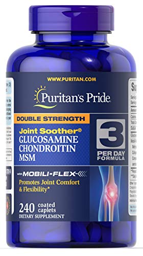 Product Cover Puritans Pride Double Strength Glucosamine, Chondroitin and Msm Joint Soother, 240 Count
