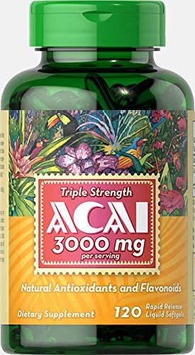 Product Cover Puritans Pride Triple Strength Acai 3000 Mg, 120 Count