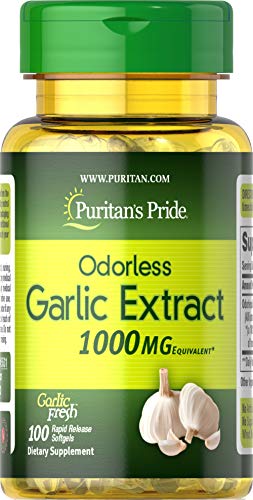 Product Cover Puritans Pride Odorless Garlic 1000 Mg, 100 Count