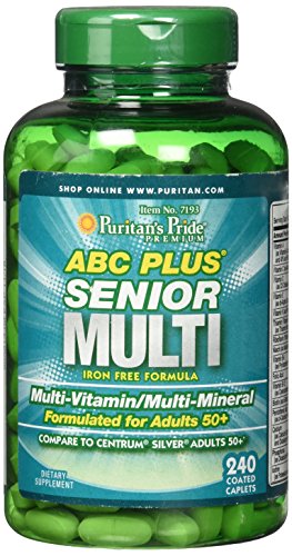 Product Cover Puritans Pride Abc Plus Senior Multivitamin Multi-Mineral Formula, 240 Count