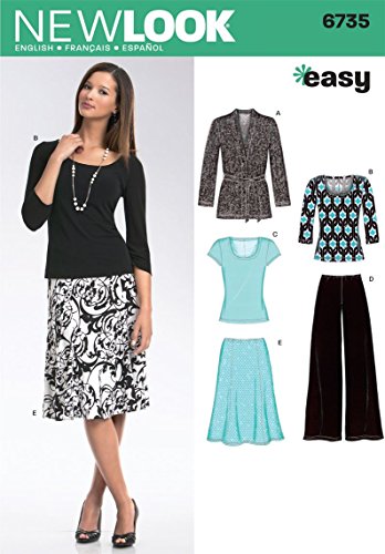 Product Cover New Look Sewing Pattern 6735 Misses Separates, Size A (10-12-14-16-18-20-22)