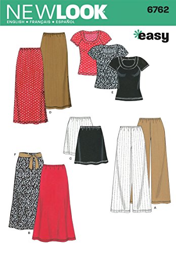 Product Cover New Look Sewing Pattern 6762 Misses Separates, Size A (XS-S-M-L-XL)