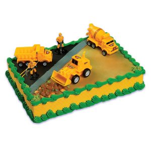 Product Cover A Birthday Place Construction Scene Cake Topper Kit