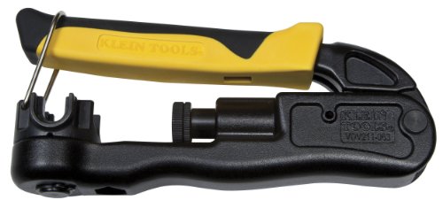 Product Cover Compression Crimper, Wire Crimper and Coaxial Crimper for Indoor and Outdoor Cabling Klein Tools VDV211-063