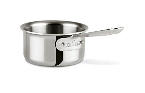 Product Cover All-Clad 42006 Stainless Steel Tri-Ply Bonded Dishwasher Safe Butter Warmer / Cookware 05-Quart Silver