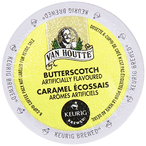 Product Cover Van Houtte FLAVORED Coffee * BUTTERSCOTCH Caramel * Light Roast - includes 24 K-Cups for Keurig Brewers