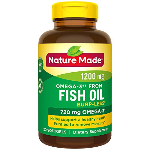 Product Cover Nature Made Fish Oil, 1200mg, 720 mg OMEGA-3, 120-Count One Per Day
