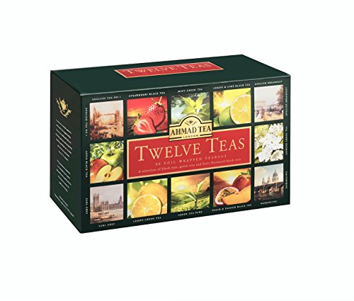 Product Cover Ahmad Tea Twelve Teas Variety Gift Box, 60 Foil Enveloped Teabags