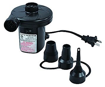 Product Cover Portable Electric Air Pump for Inflatables - 120 Volt Ac Quick-fill Design with Three Nozzles