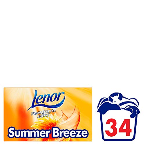 Product Cover Bounce/Lenor Summer Breeze 40 Tumble Dryer Sheets 100g
