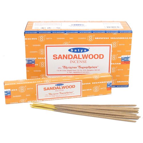Product Cover Satya Nag Champa Sandalwood Incense Sticks - Box 12 Packs