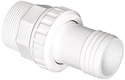 Product Cover Hayward SP1493 1-1/2-Inch MIP White ABS Quick Disconnect Econo Union with 1-1/2-Inch Hose Barb