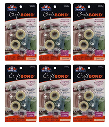 Product Cover Elmer's Glue Bulk Buy High Tack Tape Runner Refill .31 inch x 315 inch 2 Pack Permanent (6-Pack)