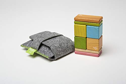 Product Cover 8 Piece Tegu Pocket Pouch Magnetic Wooden Block Set, Tints