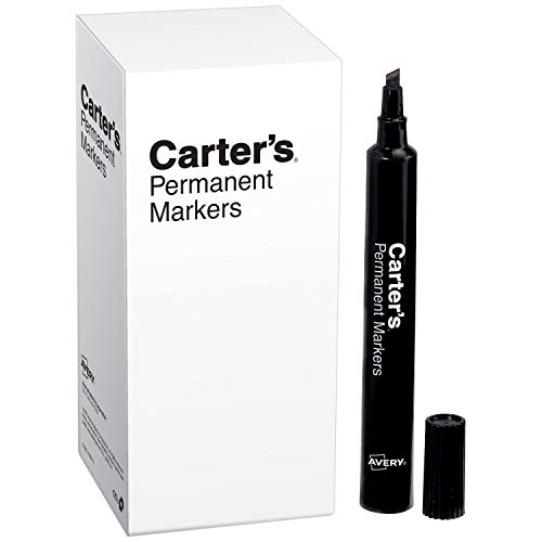 Product Cover Avery Carter's Large Desk Style Permanent Markers, Black, Box of 12 (27178)