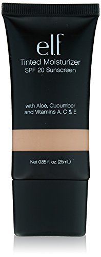 Product Cover e.l.f. Cosmetics Tinted Moisturizer, Light Coverage, UVA/UVB SPF 20 Protection, Beige, 0.88 Fluid Ounces