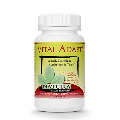 Product Cover Natura Health Products - Vital Adapt, Adrenal Support Supplement- Natural Stress and Fatigue Relief with Ashwagandha and Rhodiola - 60 Capsules