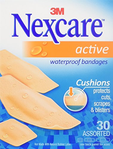 Product Cover Nexcare Active Waterproof Assorted Bandages, 30 Each by 3M (Pack of 3)