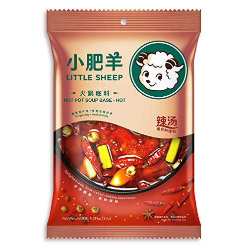 Product Cover LITTLE SHEEP Hot Pot Soup Base (Hot), 235g (Pack Of 5)