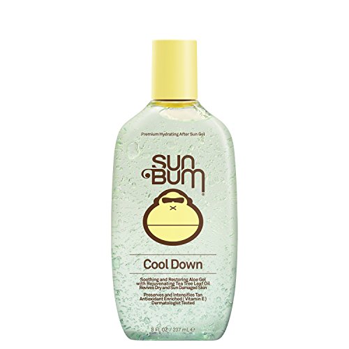 Product Cover Sun Bum Cool Down Hydrating After Sun Aloe Gel | Soothing Vitamin E & Cocoa Butter for Instant Sun Burn Relief |Hypoallergenic, Gluten Free, Vegan | 8oz Bottle
