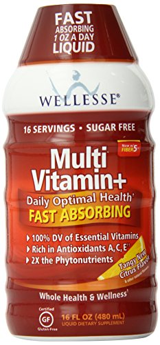 Product Cover Wellesse Multivitamin Fast Absorbing, Complete B-Complex,Tangy New Citrus Flavor, 16-Fluid-Ounce (Pack of 2)