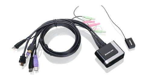 Product Cover IOGEAR 2-Port HDMI Cable KVM Switch with Cables and Audio, GCS62HU