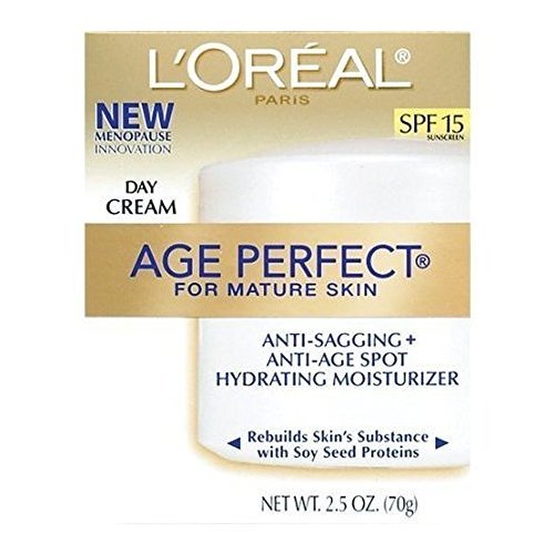 Product Cover L'Oreal Paris, Age Perfect Day Cream for Mature Skin with Soy Seed Proteins, SPF 15, 2.5-Ounce