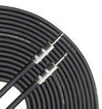 Product Cover GLS Audio 25 feet Speaker Cable 12AWG Patch Cords - 25 ft 1/4 to 1/4 Professional Speaker Cables Black 12 Gauge Wire - Pro 25' Phono 6.3mm Cord 12G - Single