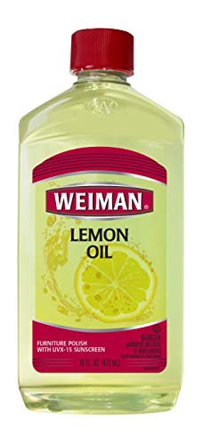 Product Cover Weiman Lemon Oil Wood Polish - 16 Fluid Ounce - UV Protection, Gently Cleans, Protects, Moisturizes, Restores and Conditions Wood