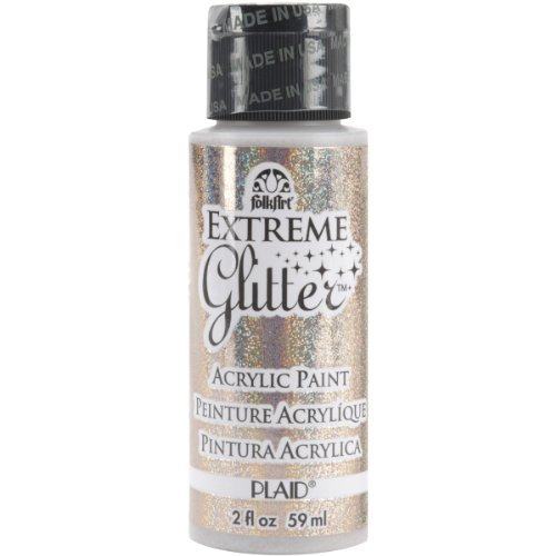 Product Cover FolkArt Extreme Glitter Acrylic Paint in Assorted Colors (2 oz), 2836, Champagne