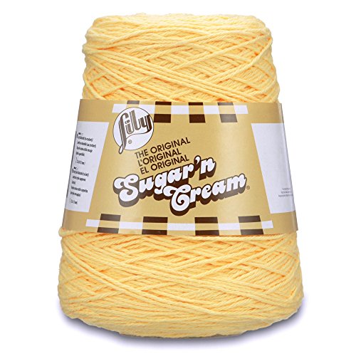 Product Cover Lily Sugar'n Cream Cotton Cone Yarn, 14 oz, Yellow, 1 Cone