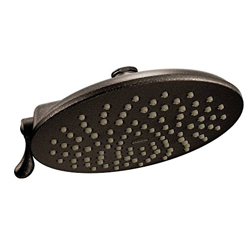 Product Cover Moen S6320ORB Velocity Two-Function Rainshower 8-Inch Showerhead with Immersion Technology at 2.5 GPM Flow Rate, Oil Rubbed Bronze
