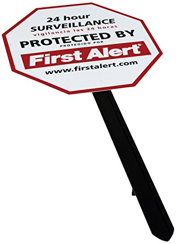 Product Cover First Alert YS-1 Video Security Surveillance Yard Sign, White