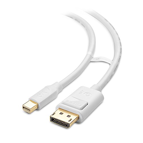 Product Cover Cable Matters Mini DisplayPort to DisplayPort Cable (Mini DP to DP) in White 10 Feet - Thunderbolt | Thunderbolt 2 Port Compatible