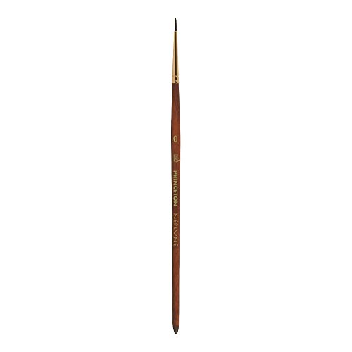 Product Cover Princeton Artist Brush Neptune, Brushes for Watercolor Series 4750, Round Synthetic Squirrel, Size 0