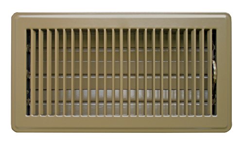 Product Cover Accord ABFRBR610 Floor Register with Louvered Design, 6-Inch x 10-Inch(Duct Opening Measurements), Brown