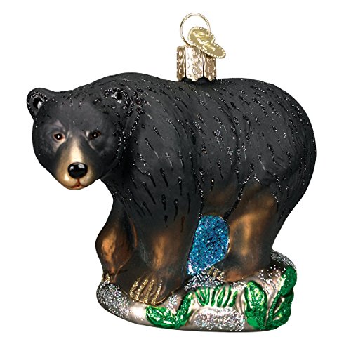 Product Cover Old World Christmas Ornaments: Wildlife Animals Glass Blown Ornaments for Christmas Tree, Black Bear