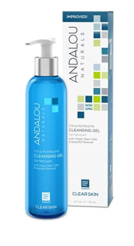 Product Cover Andalou Naturals Citrus Kombucha Cleansing Gel, 6 oz., For Oily or Overreactive Skin, Helps Clarify & Cleanse Pores for a Glowing Complexion